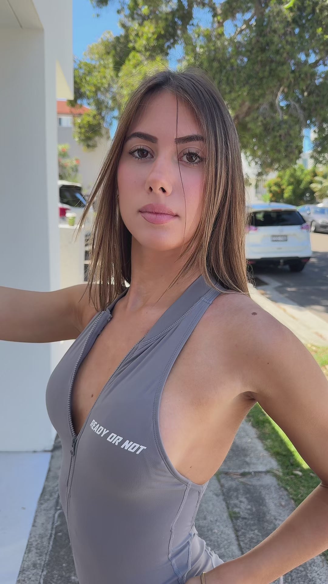 Ready Or Not! We have released the most flawless and comfortable jumpsuit you've set your eyes on. This all round well crafted design was made to upgrade your fashion game while establishing supreme comfort and porous material for workouts and everyday wear.